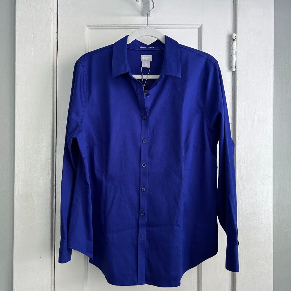 NWT No-Iron Chico's Blouse Sz 14